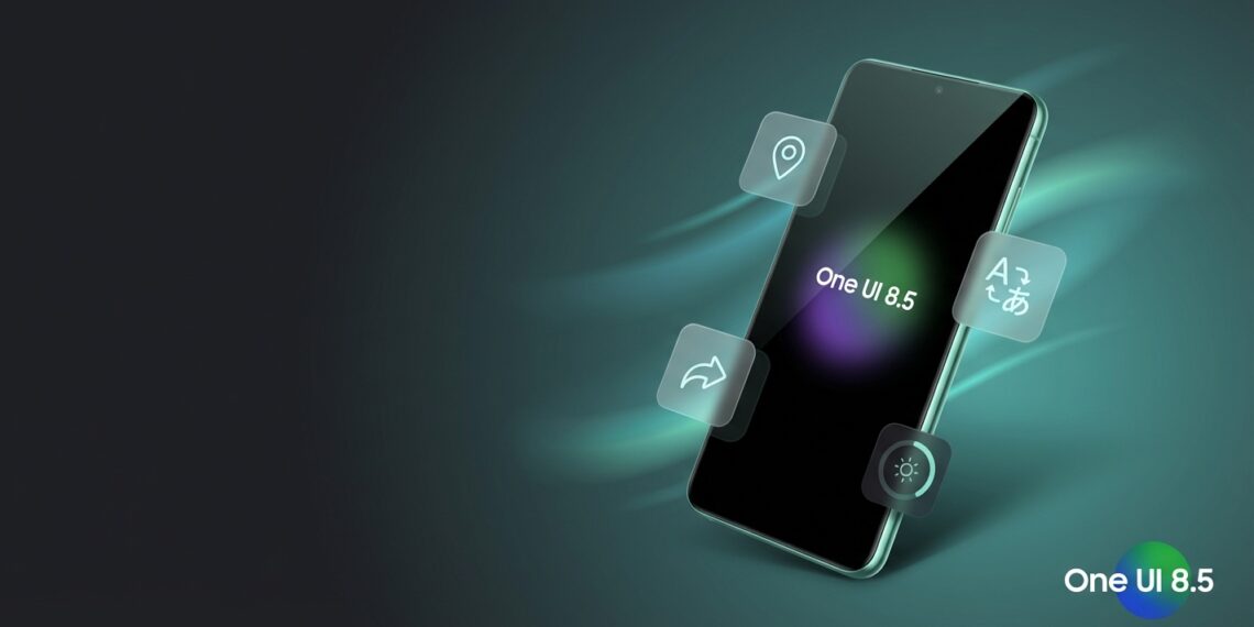 Smartphone displaying One UI 8.5